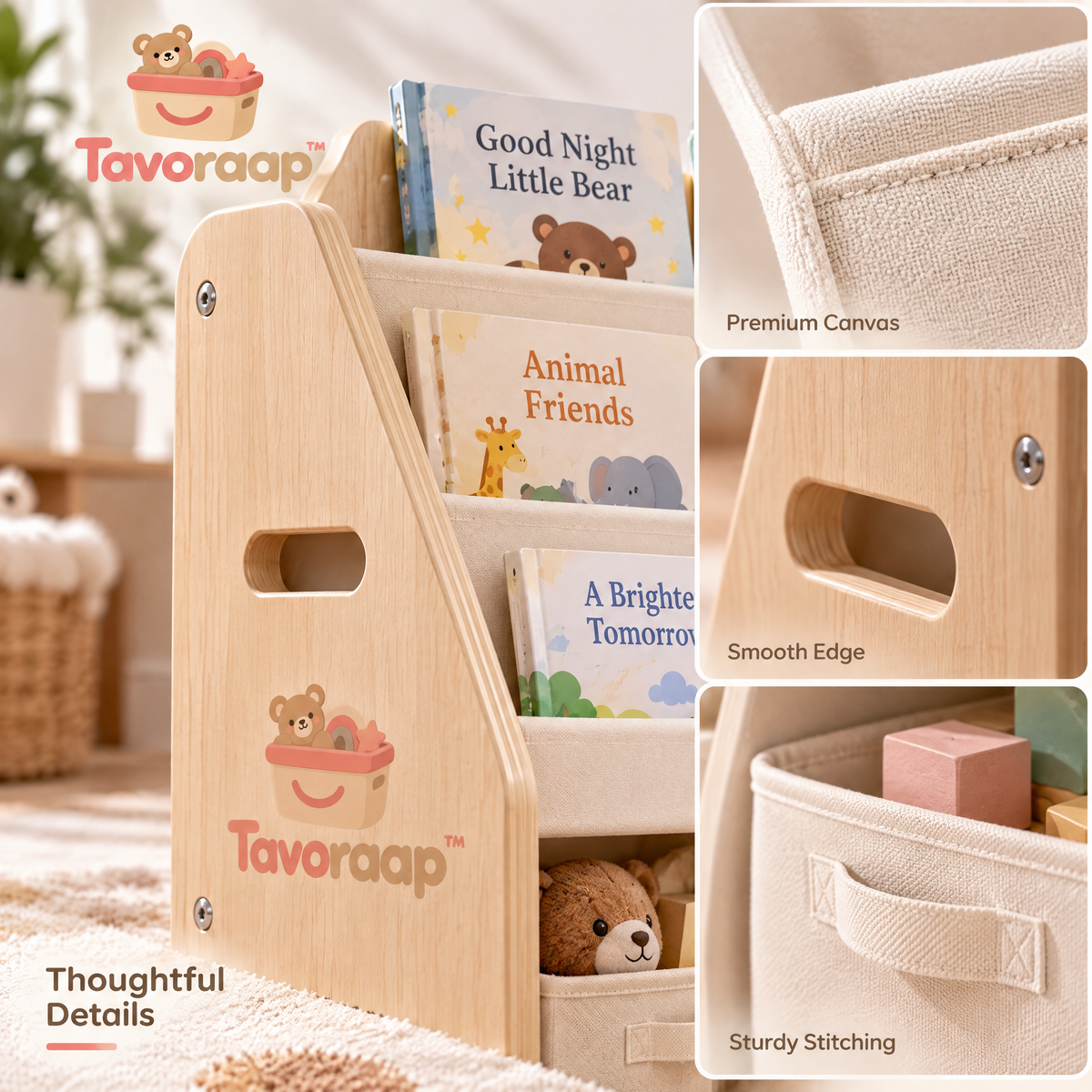 Tavoraap™ Montessori Kids Bookshelf image 1
