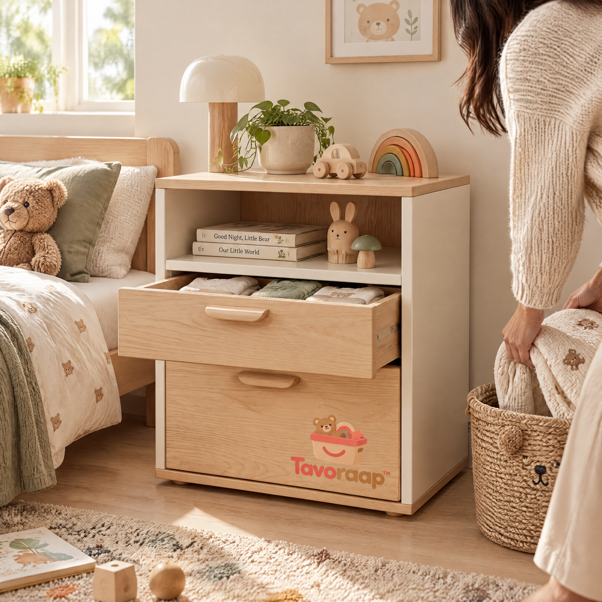 Tavoraap™ Kids Bedside Storage Cabinet image 3