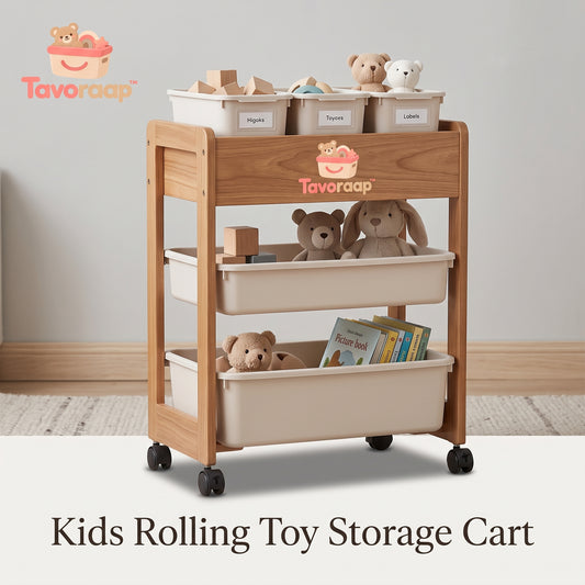 Tavoraap™ Kids Rolling Toy Storage Cart image 2