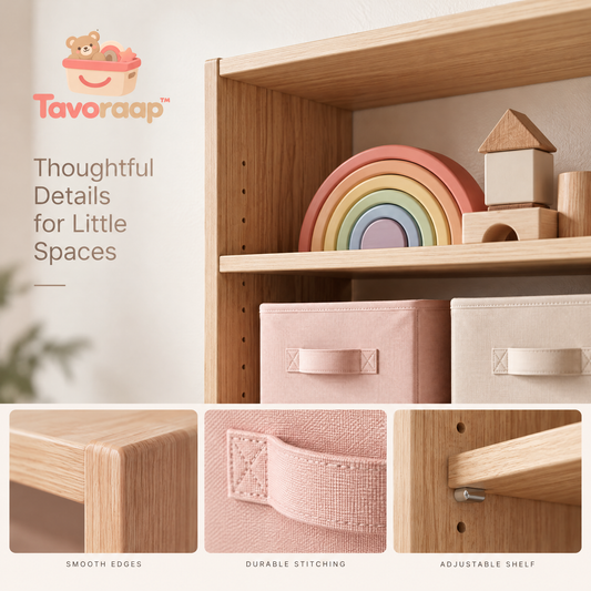Tavoraap™ Children’s Playroom Storage Wall Shelf image 1