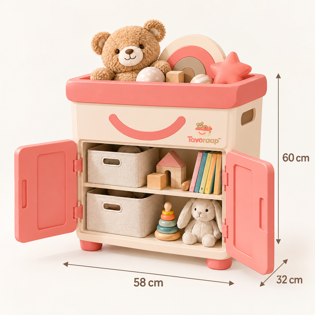 Tavoraap™ Kids Room Storage Cabinet with Doors image 3