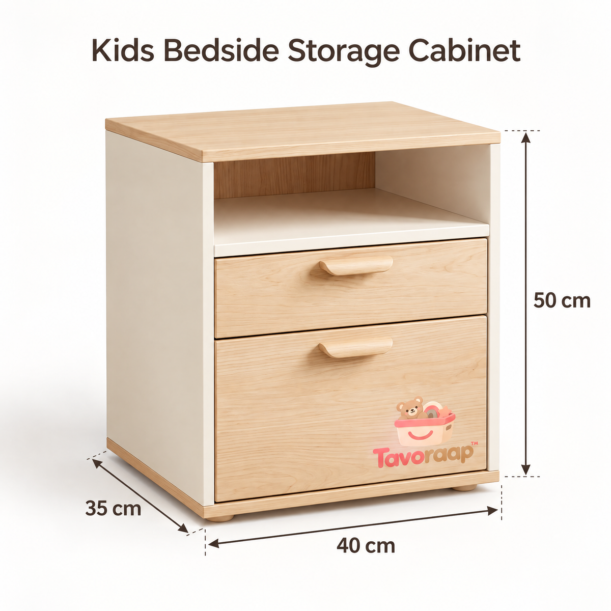 Tavoraap™ Kids Bedside Storage Cabinet image 1