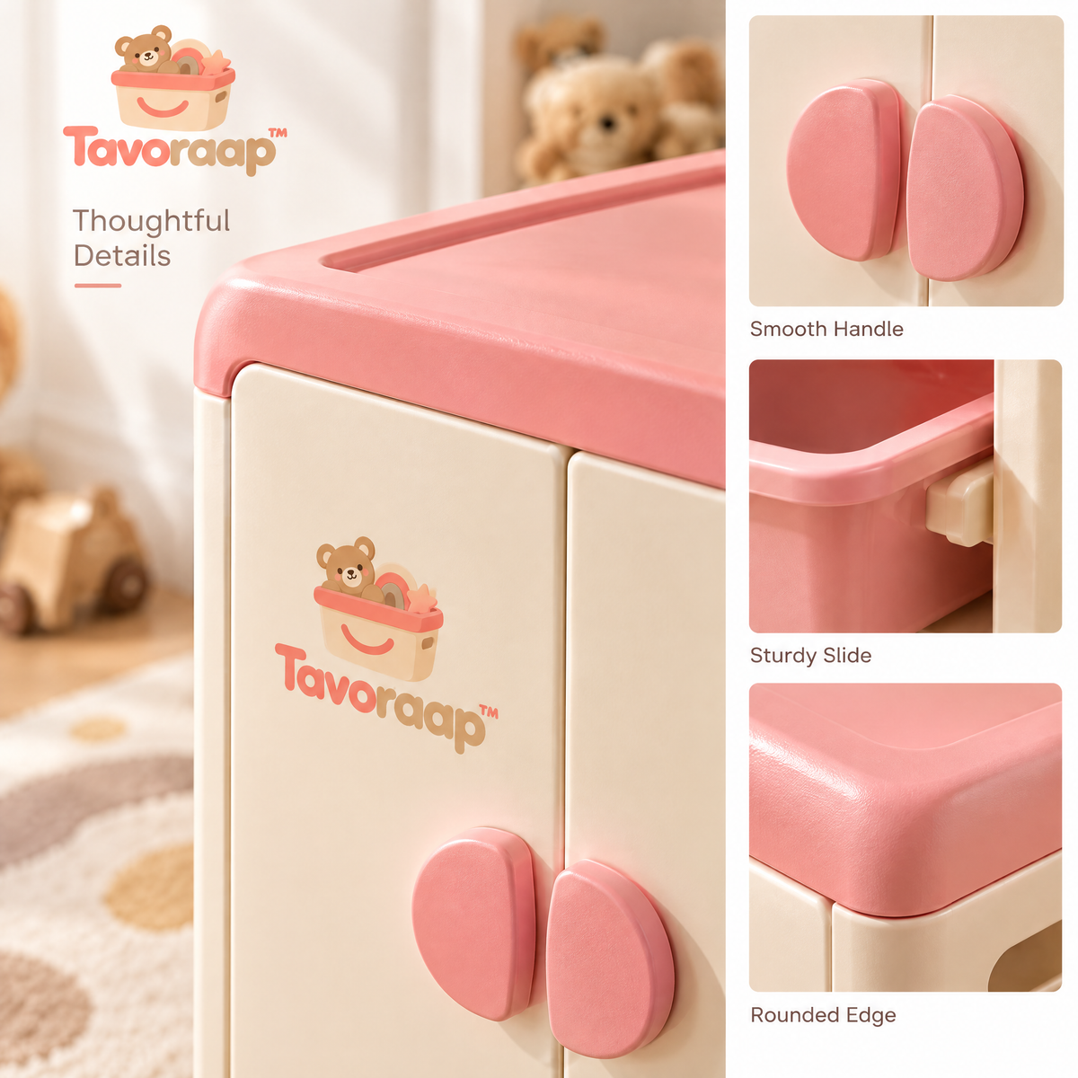Tavoraap™ Kids Wardrobe Storage Cabinet image 1