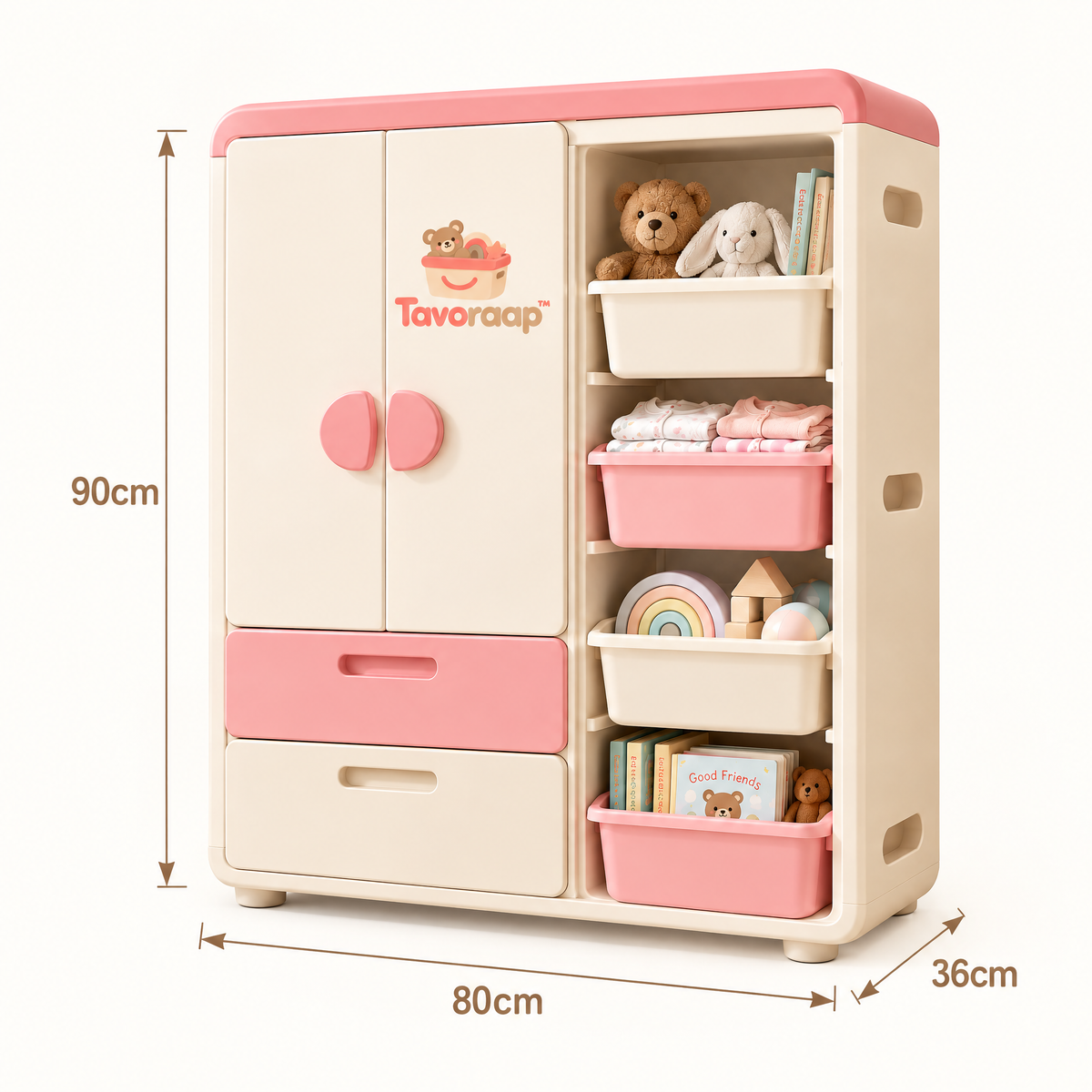 Tavoraap™ Kids Wardrobe Storage Cabinet image 3