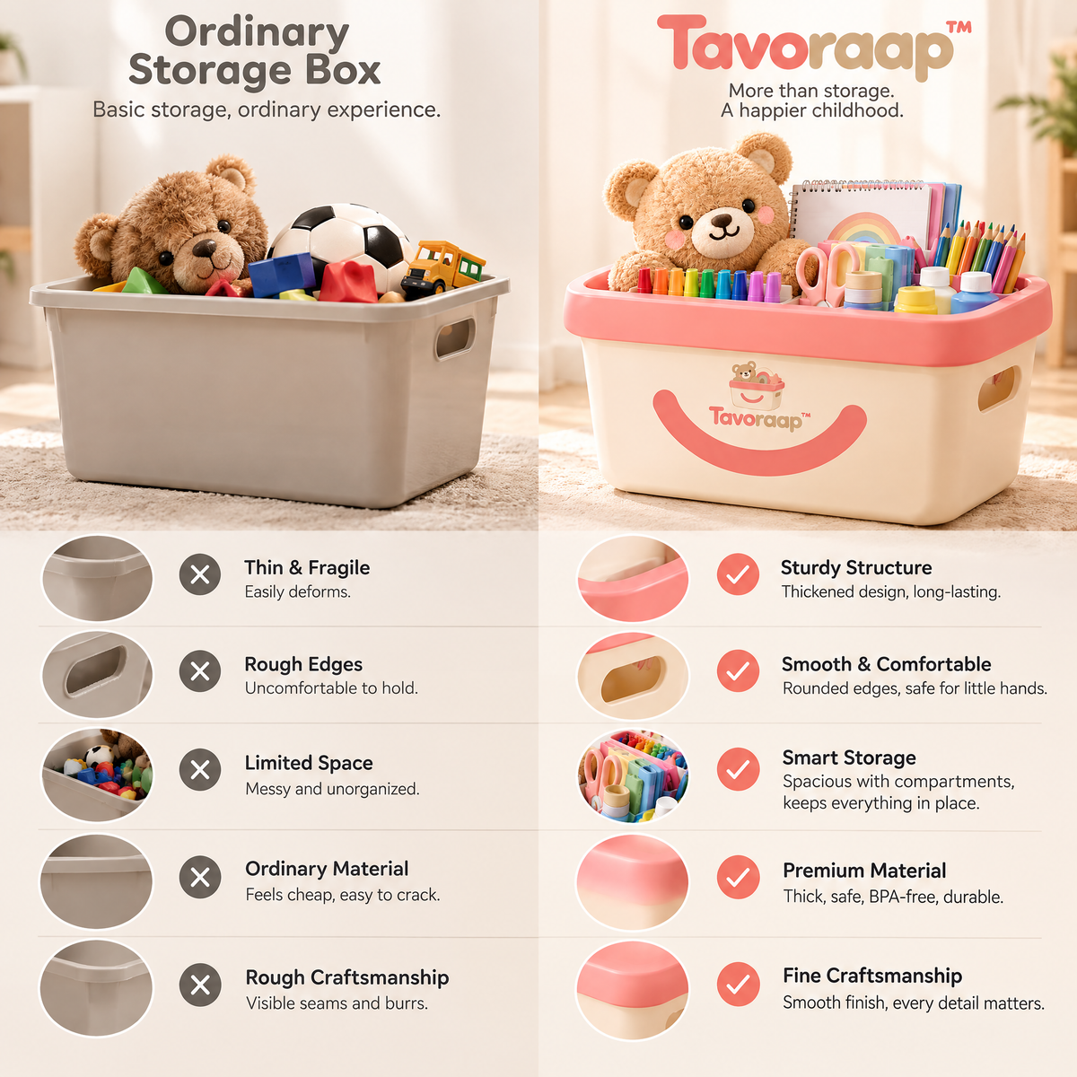 Tavoraap™ Children’s Art Supply Storage Station image 4