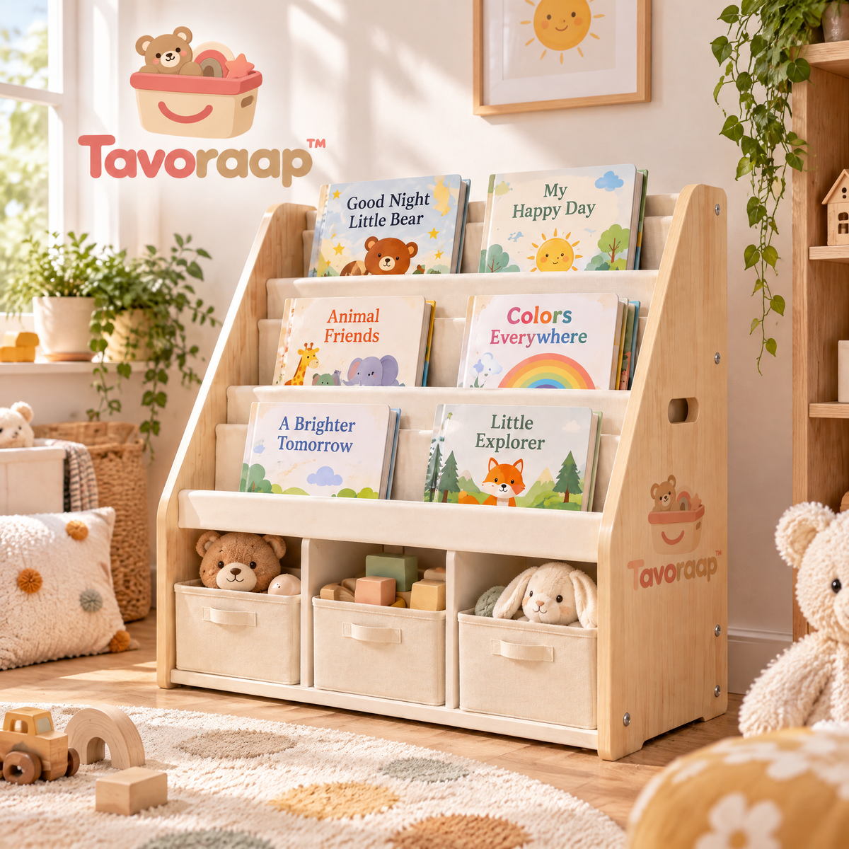 Tavoraap™ Montessori Kids Bookshelf image 6
