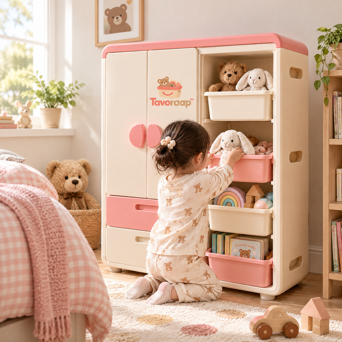 Tavoraap™ Kids Wardrobe Storage Cabinet image 5