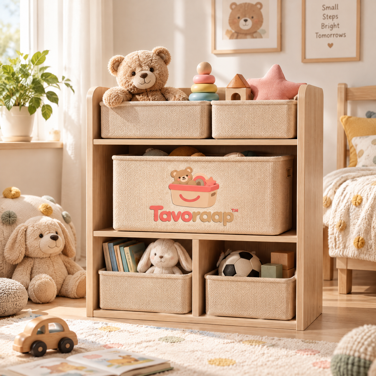 Tavoraap™ Kids Toy Storage Basket Shelf image 7