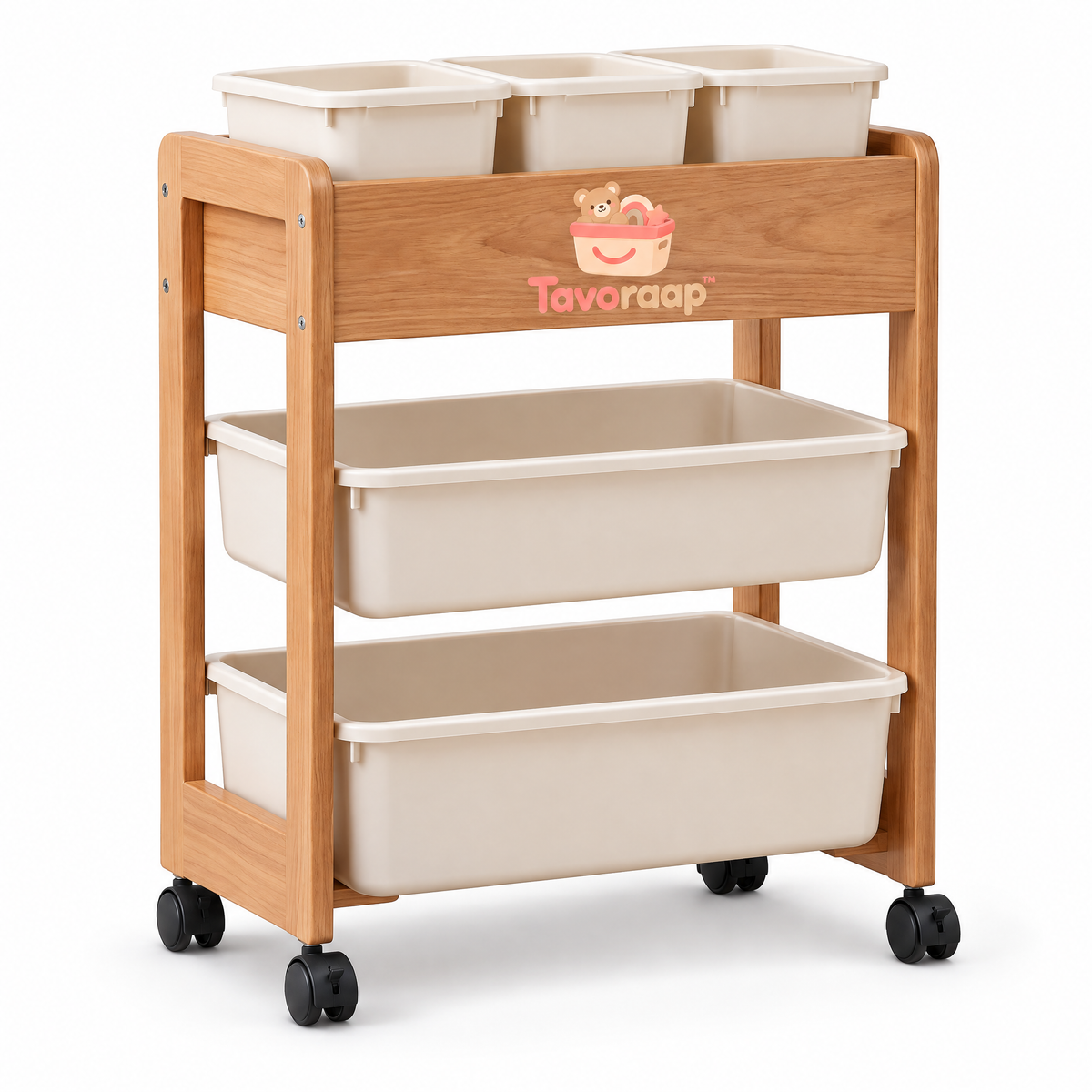 Tavoraap™ Kids Rolling Toy Storage Cart image 7