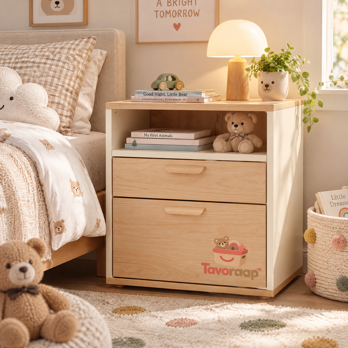 Tavoraap™ Kids Bedside Storage Cabinet image 7