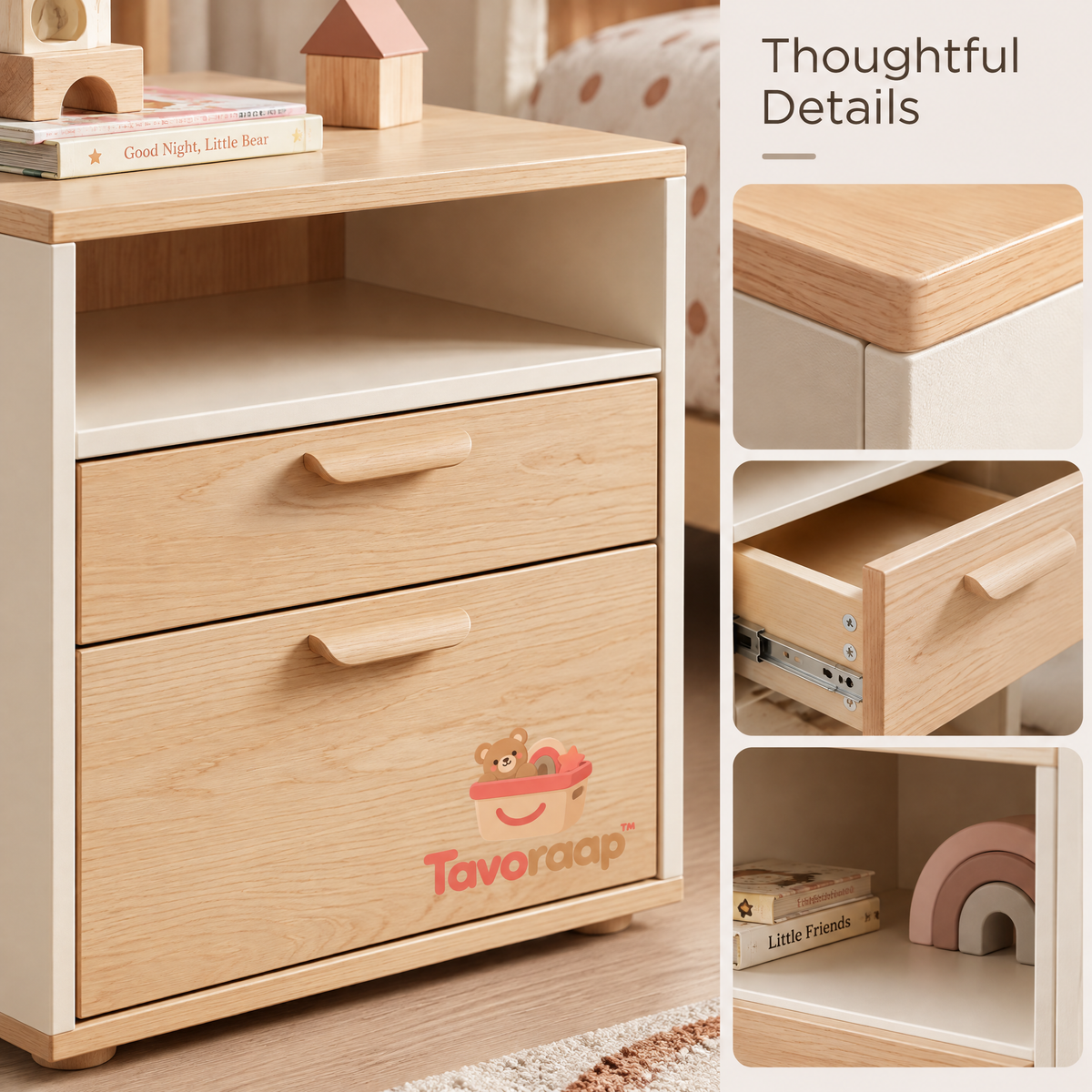Tavoraap™ Kids Bedside Storage Cabinet image 8