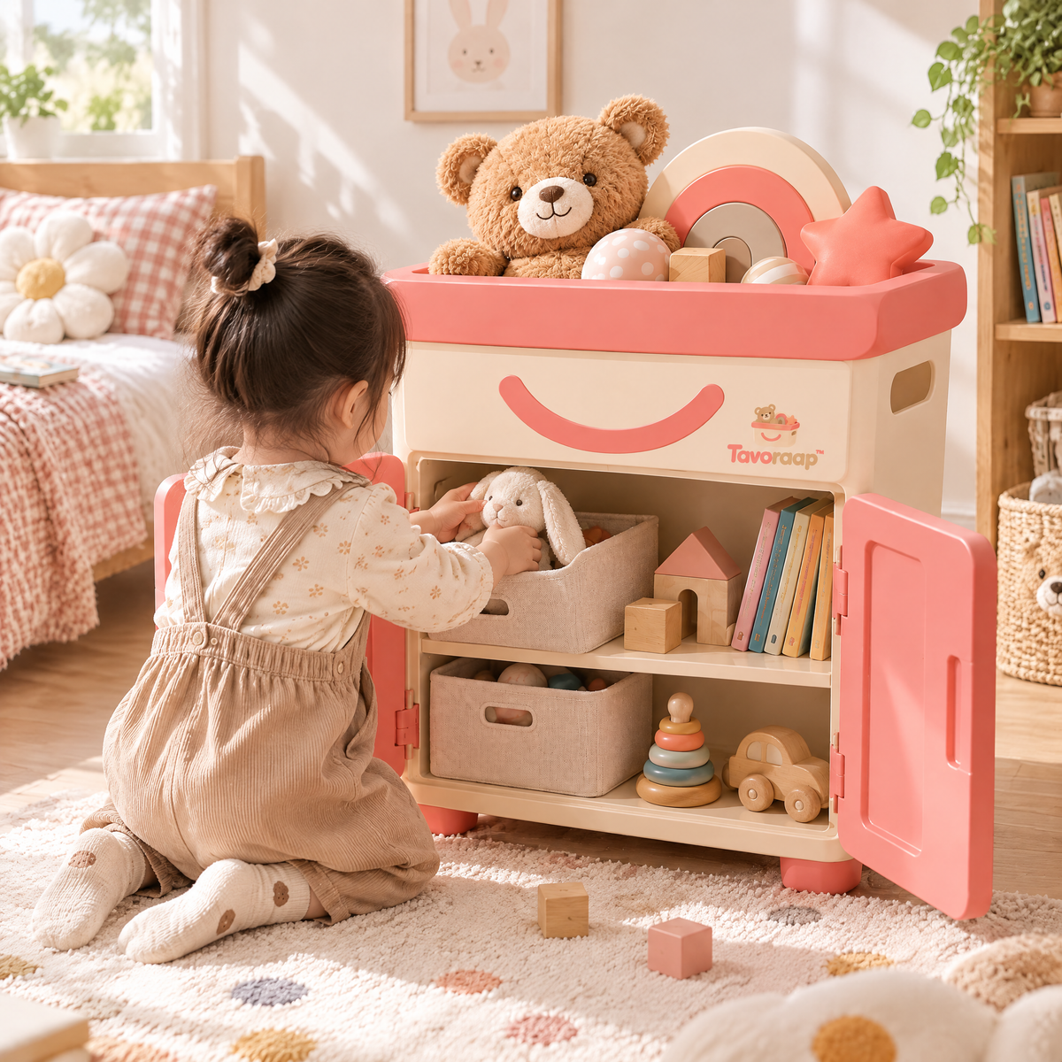 Tavoraap™ Kids Room Storage Cabinet with Doors image 8